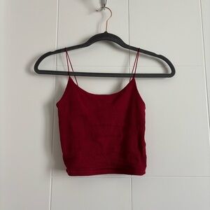 3/$25 Garage Red Women's cropped tank top